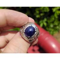 Gambar Batu Permata Natural Blue Sapphire SF020 Solid Dark Blue Ikatan Perak Mewah dari CNC phoneshop Kota Administrasi Jakarta Pusat 3 Tokopedia