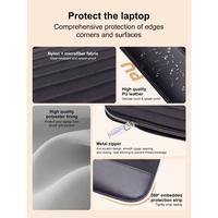 Gambar Tas Laptop MacBook Tablet iPad Sleeve Pouch Case PU Leather Microfiber Hight Quality - Black, Size 13/14" dari WEKOI Indonesia Kota Tangerang 4 Tokopedia
