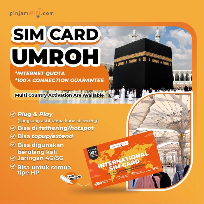 Gambar PINJAM WIFI Sim Card Saudi Arabia Internet Total Quota | Simcard Arab Umroh Riyadh Internet kuota total - 7 hari, 3GB dari Pinjam WiFi Kota Administrasi Jakarta Pusat Tokopedia
