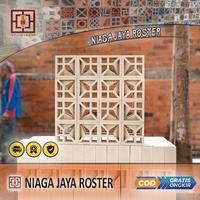 Gambar NIAGA JAYA ROSTER -  Roster Beton Minimalis - Dasi Putih, Ukuran 20x20cm | Loster Putih | Ventilasi Udara | Nako | Terakota dari NIAGA JAYA ROSTER Kota Bekasi 2 Tokopedia