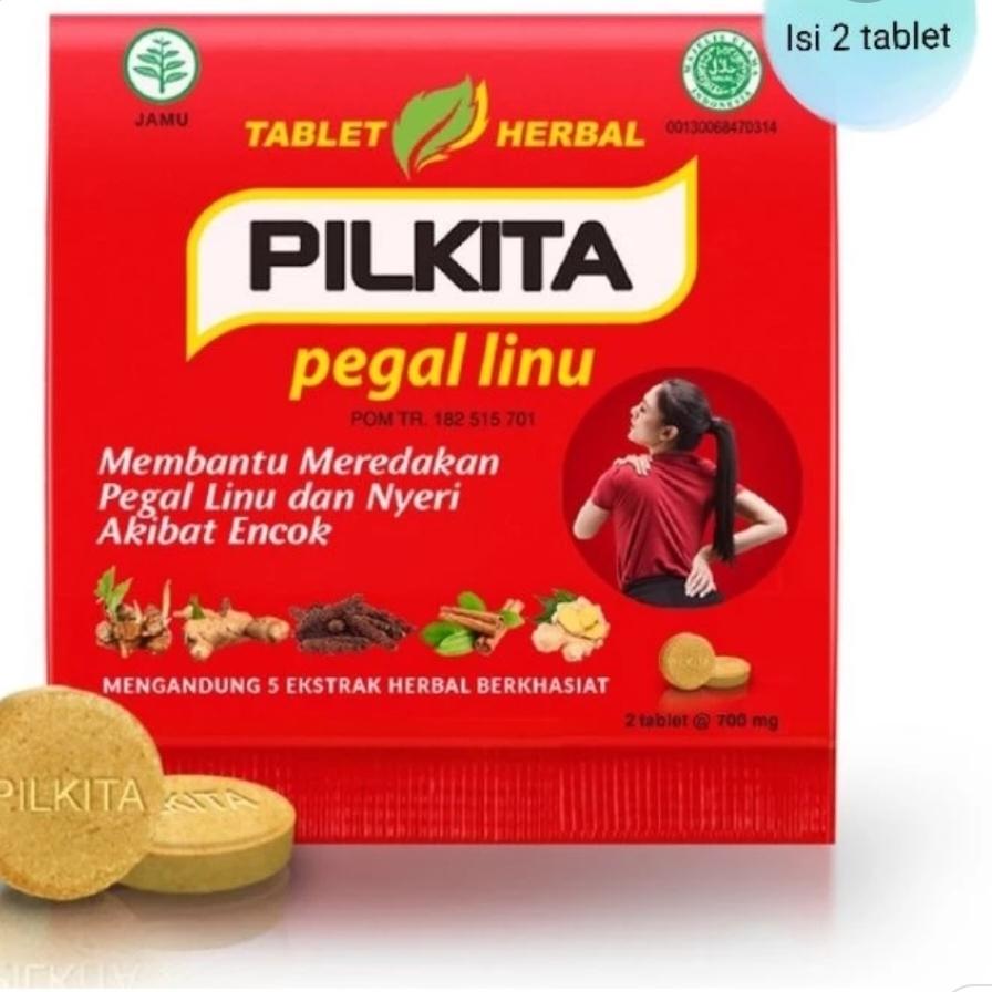 Pil Kita 1 strip isi 2 tablet untuk obat pegal linu dan nyeri akibat encok