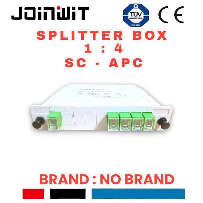 Gambar PLC SPLITTER 1:4 BOX SC APC pasif 1x4 sc apc kotak fiber optic fo dari Joinwit Kota Administrasi Jakarta Utara Tokopedia