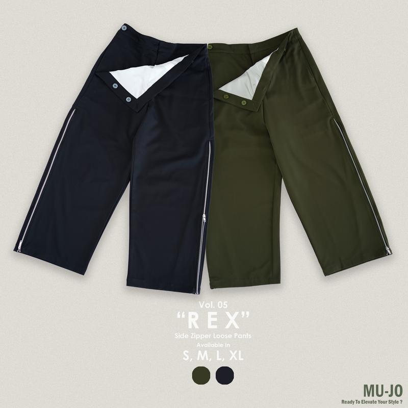 MU-JO "Rex" Side Zipper Pants 9