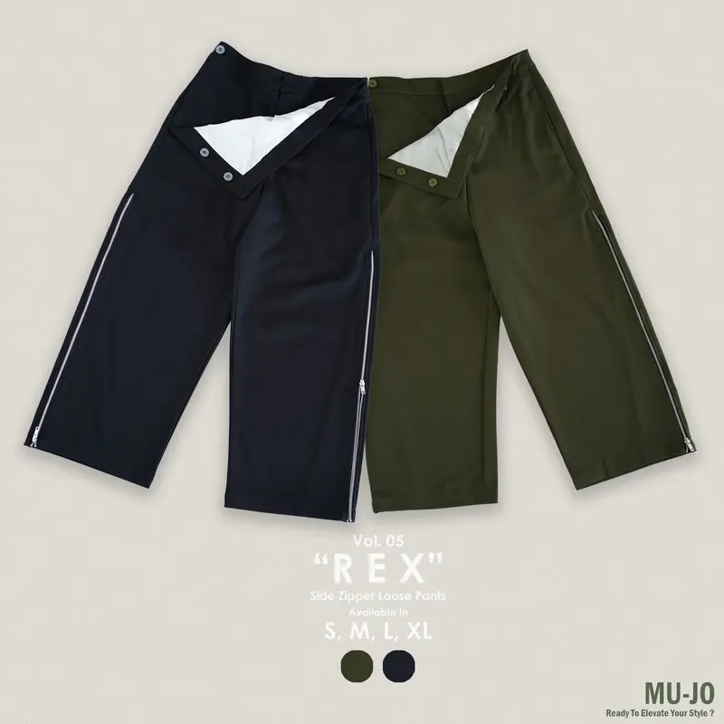 MU-JO "Rex" Side Zipper Pants 8