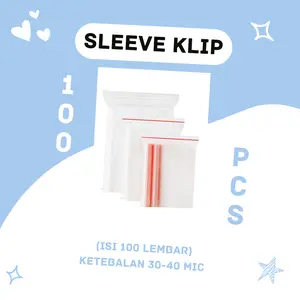 (100 PCS) Plastik Klip Penyimpanan Kartu Pokemon / Toploader Kartu Koleksi