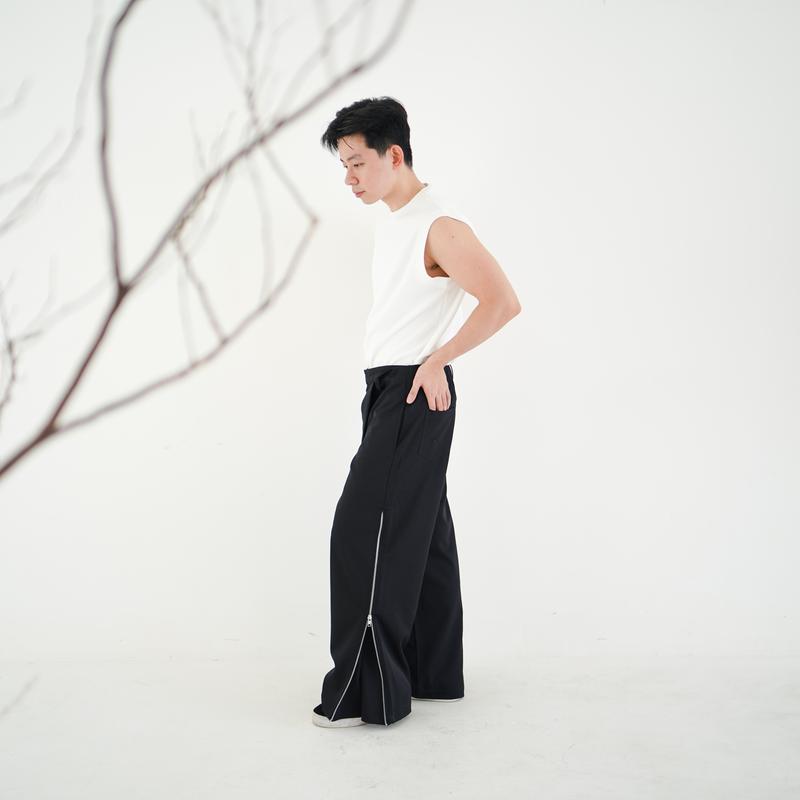 MU-JO "Rex" Side Zipper Pants 5