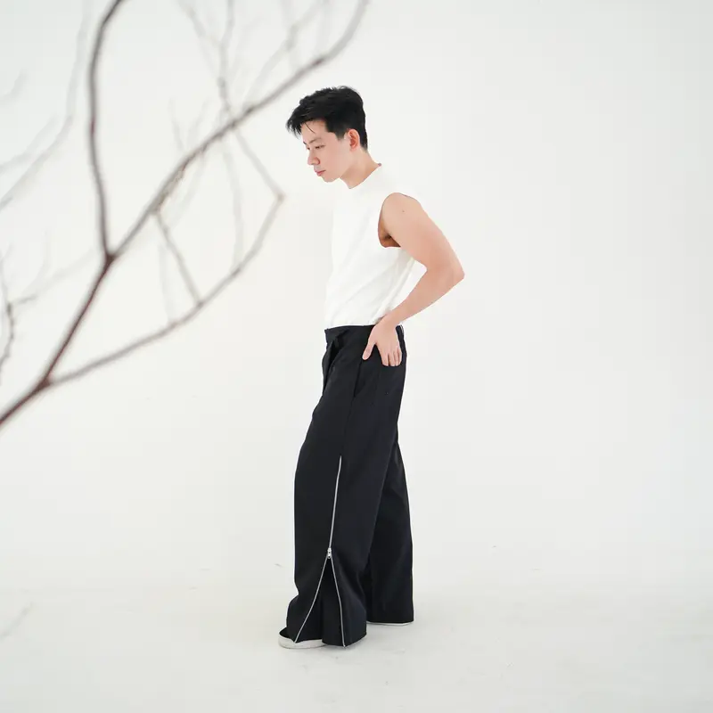MU-JO "Rex" Side Zipper Pants 4