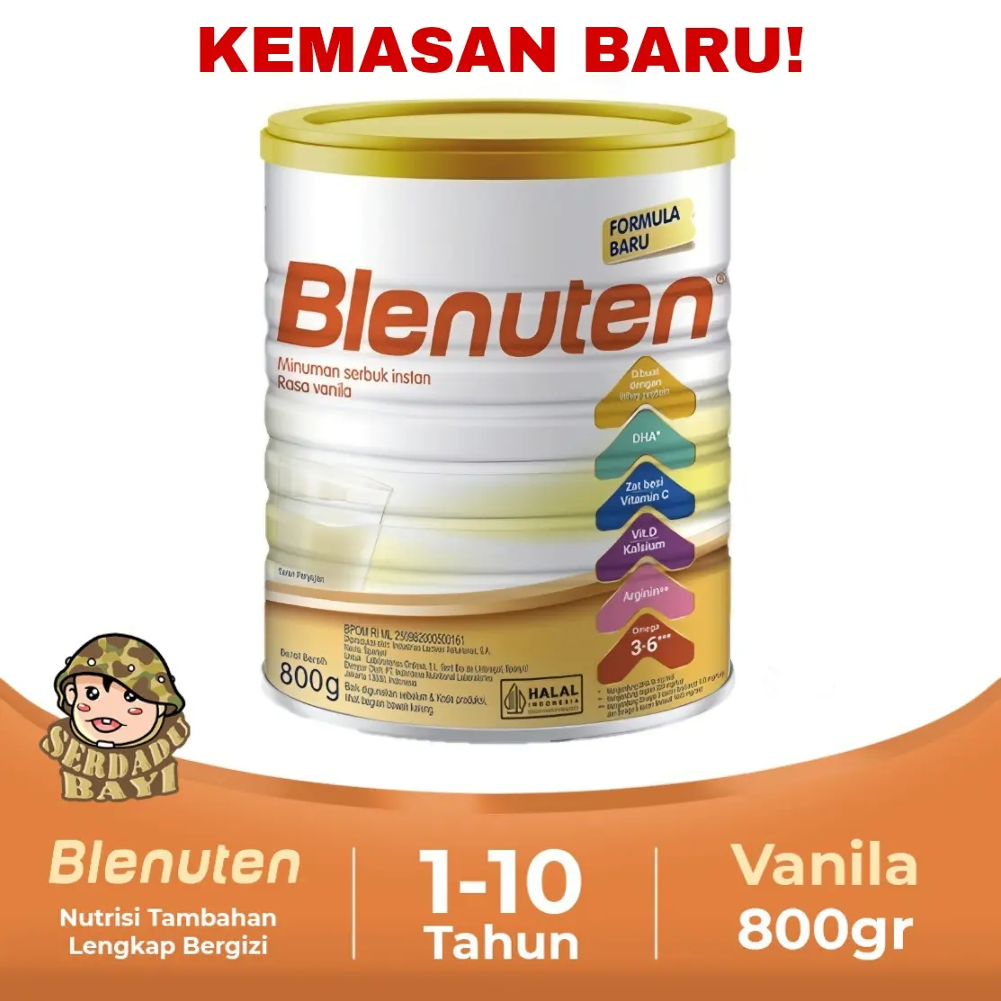 Blenuten Vanilla 800 gram