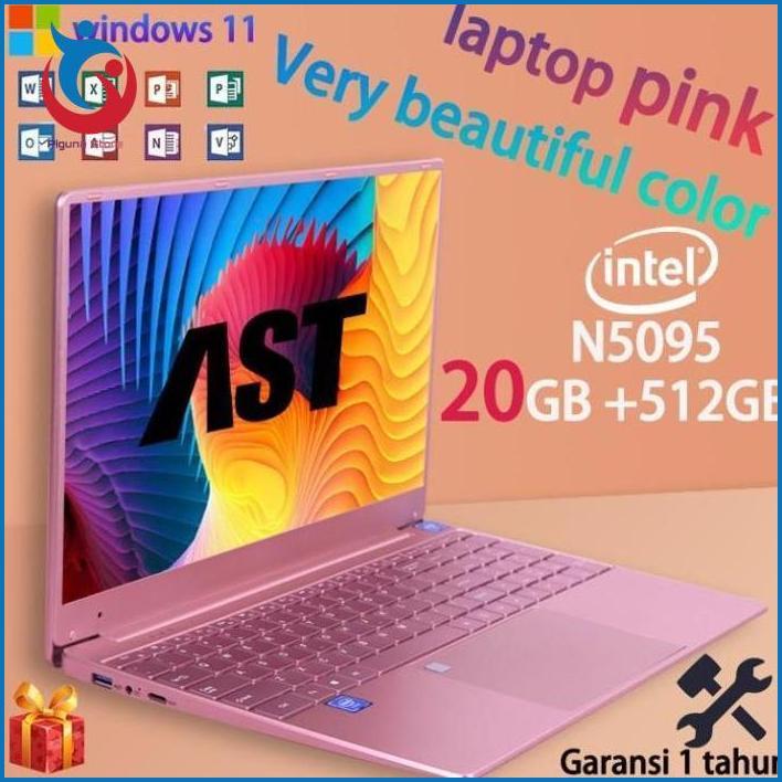 Piguna- [Ready stock+1TB] Laptop Pink 15,6‘’ Layar IPS 20+512GB SSD ...