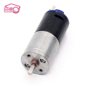 Motor Gearbox DC 12V 25mm JGA25-370 Torsi Besar Untuk Robot Sumo, Soccer - 800rpm