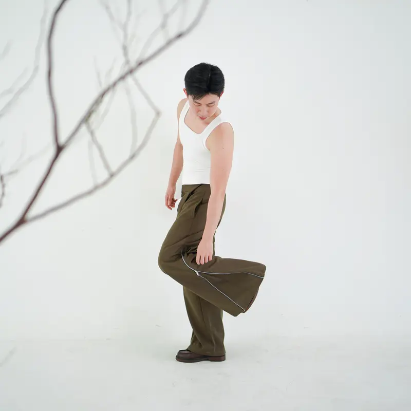 MU-JO "Rex" Side Zipper Pants 2