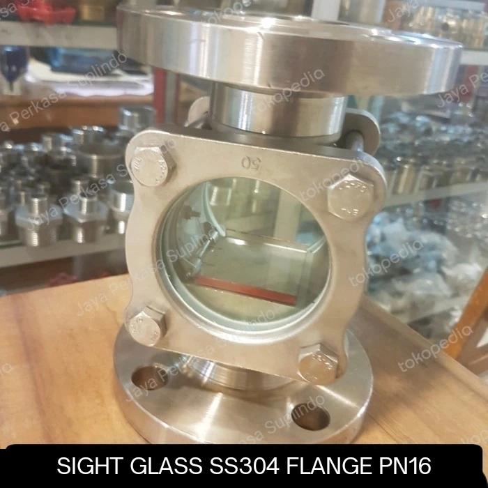 Jual Sight Glass Double Window SS304 Flange PN16 size 1-1/2 inch DN40 ...