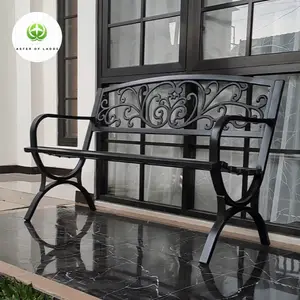 Kursi Taman Besi Kursi Outdoor Kursi Teras Tahan Segala Kondisi Cuaca