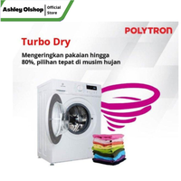 Gambar Mesin Cuci Front Loading Polytron 7KG PFL7051 Front Loading dari Ashley Olshop Official Store Kota Administrasi Jakarta Utara 4 Tokopedia