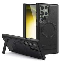 Gambar Case for Samsung Galaxy S24 Ultra SNAPFIT PU Leather Magnetic MagSafe Stand Kickstand Protective Cover Casing - Black, S24 Ultra dari Supcase Official ID Kota Administrasi Jakarta Barat 4 Tokopedia