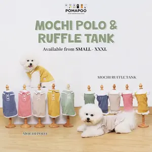 POMAPOO - Baju Kucing dan Baju Anjing Mochi Polo & Mochi Ruffle Tank