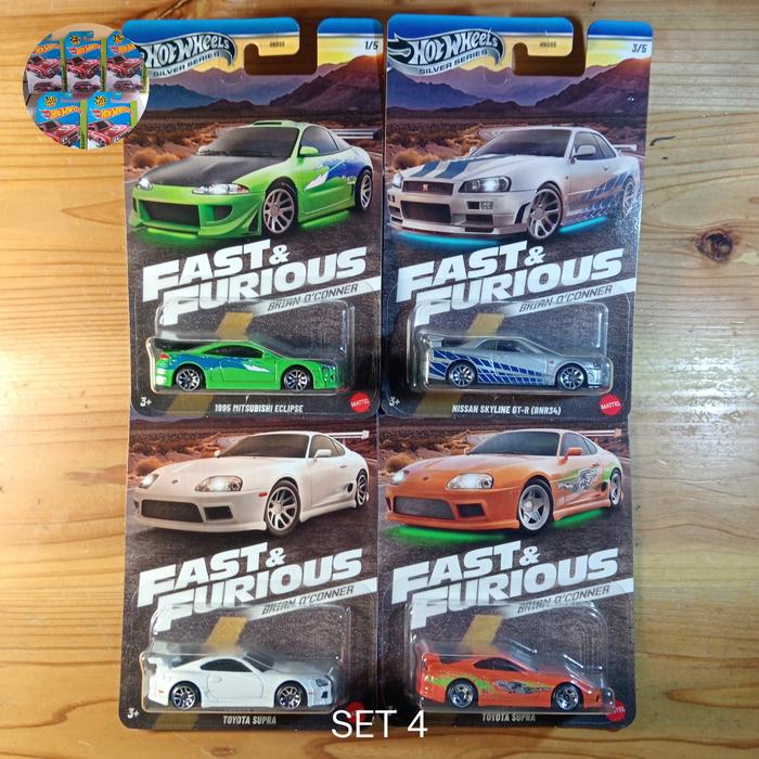 Jual hot wheels fast & furious Nissan skyline R34 toyota Supra 95