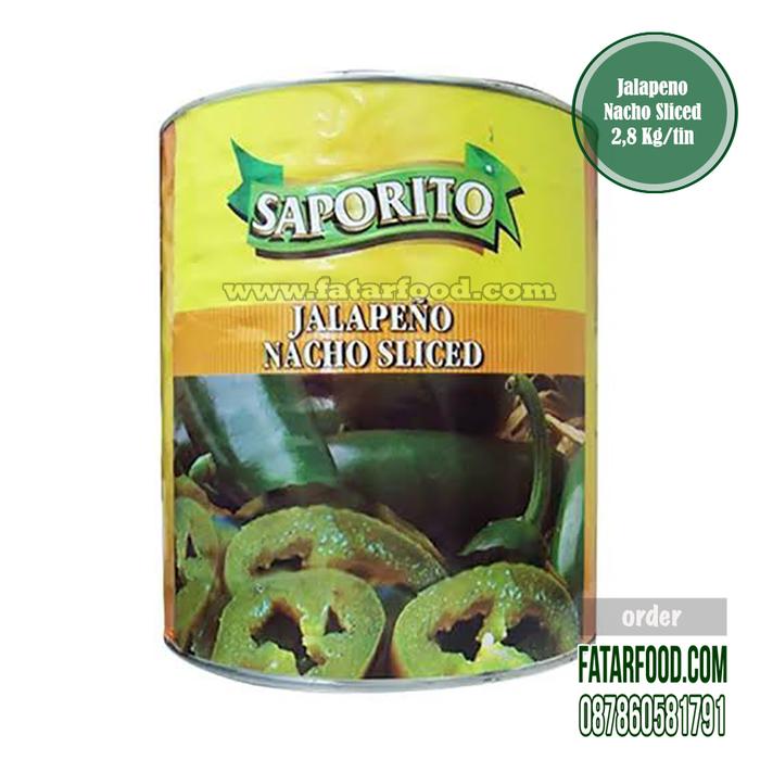Gambar Jalapeno Sliced 2,8 Kg/tin (Saporito Brand) dari fatarfood online shop Kota Denpasar Tokopedia