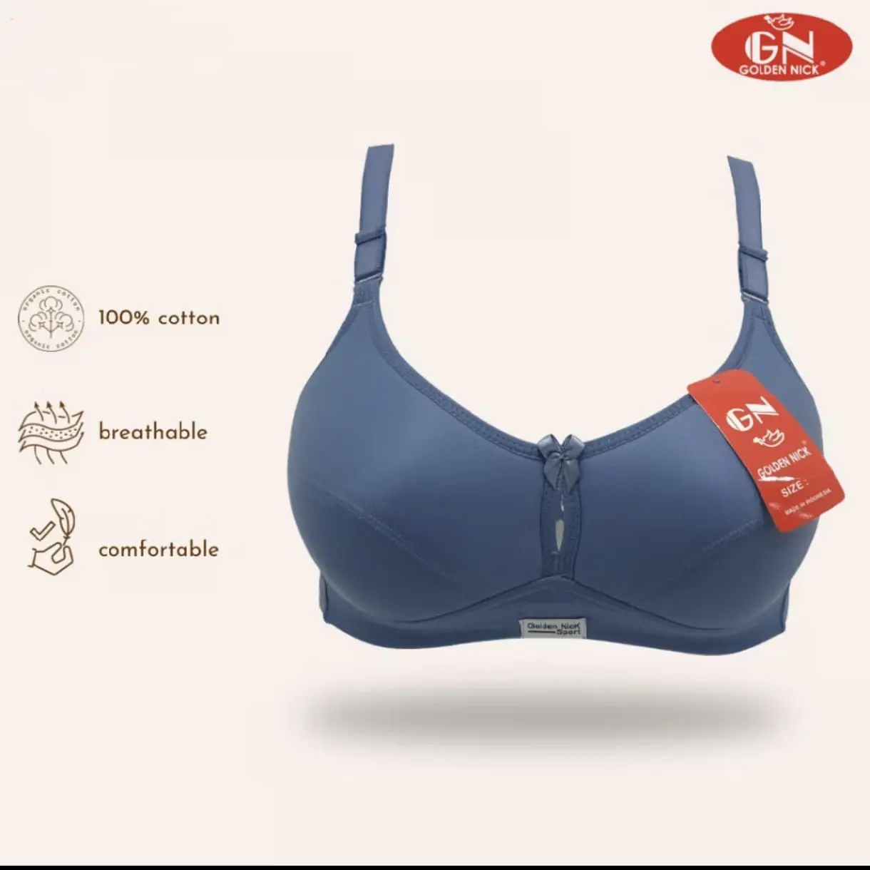 GOLDEN NICK Sport Bra K364 Sport Bra Busa Tipis Tanpa KAWAT ORIGINAL