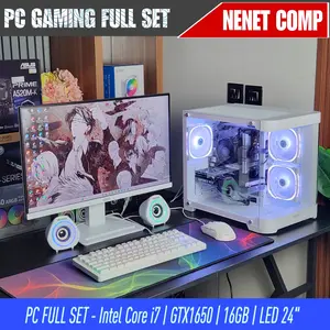 PC Gaming Full Set Intel Core i7 4770 | RTX 3050 6GB | 16GB | SSD