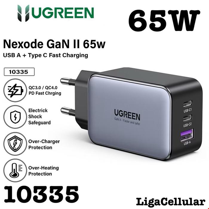 Jual UGREEN GaN 65W Adaptor Charger Macbook Laptop Notebook QC4.0 Type ...