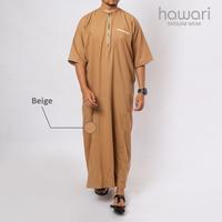 Gambar Jubah Gamis Pria Lengan Pendek Abu Bakar Original by Hawari dari Baju Berkah Store Kota Tangerang Selatan 3 Tokopedia