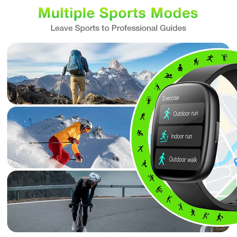 Aolon x Huafit S6 Jam Tangan Panggilan Bluetooth Pemantauan Olahraga Detak Jantung Oksigen Darah Smartwatch 3