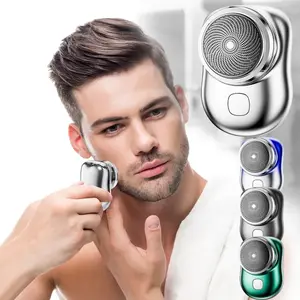 Alat Cukur Elektrik Travel Pocket / Mini Shaver USB Portable Rechargeable / Pencukur Kumis Alis Jenggot Cambang Bulu Kaki Ketiak
