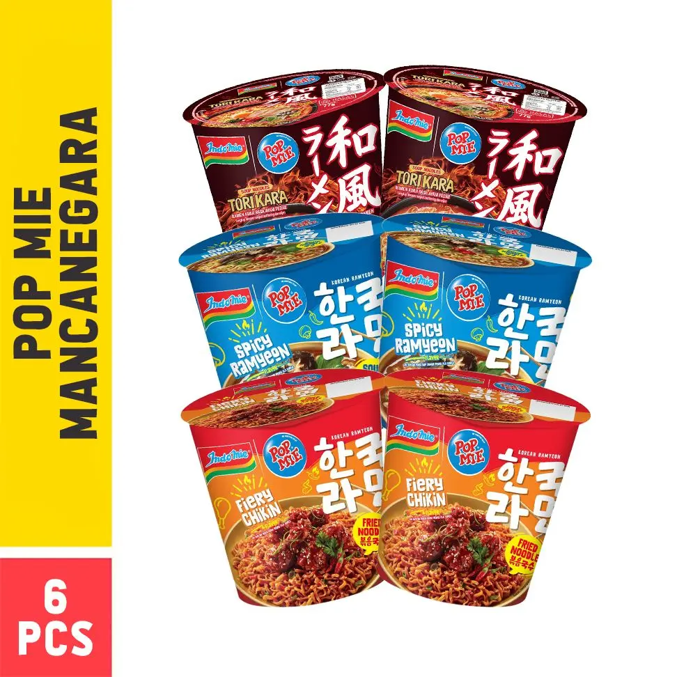 Pop Mie Rasa Mancanegara isi 6 Pcs