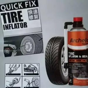 Pompa Ban Darurat Plus Cairan Anti Bocor Ban Tubeless (ARCHELEE / VESLEE) 450