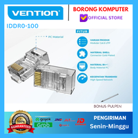 Gambar Modular Connector RJ45 UTP CAT6 Vention IDD 100 Pcs Ethernet Network dari BORONG KOMPUTER Kota Administrasi Jakarta Barat 1 Tokopedia