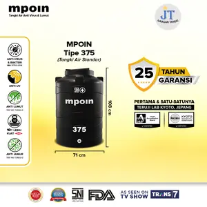 Tangki Air mpoin plus 375 liter wave- toren air water tank