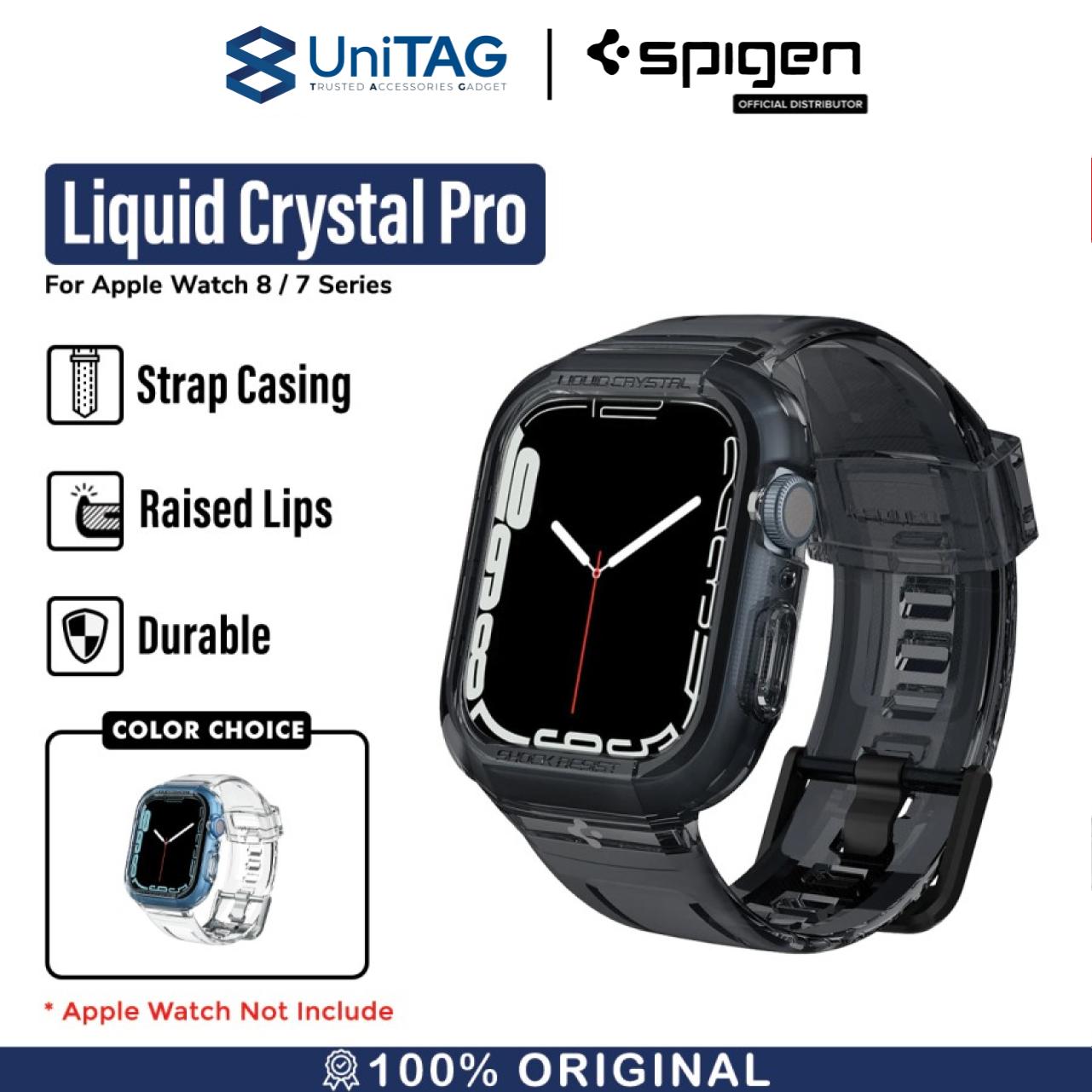 Case Apple Watch 8/7/SE 2 45/44/41/40mm Spigen Liquid Crystal Pro Band
