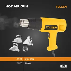 HOT AIR GUN heat air gun pemanas plastik 4 Nozzle 79100 Tolsen