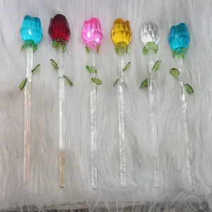 Bunga Tulip kristal 1 set