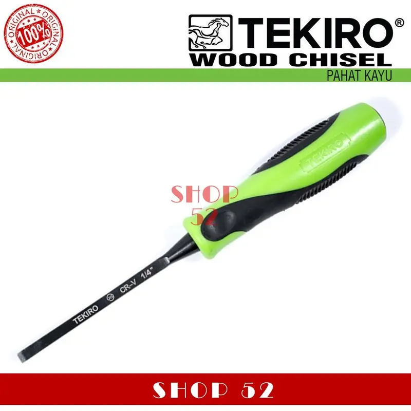 TEKIRO Pahat Kayu Satuan Wood Chisel 1/4" 3/8" 1/2" 5/8" 3/4" 1" 1-1/4" 1-1/2" in inch Original 1