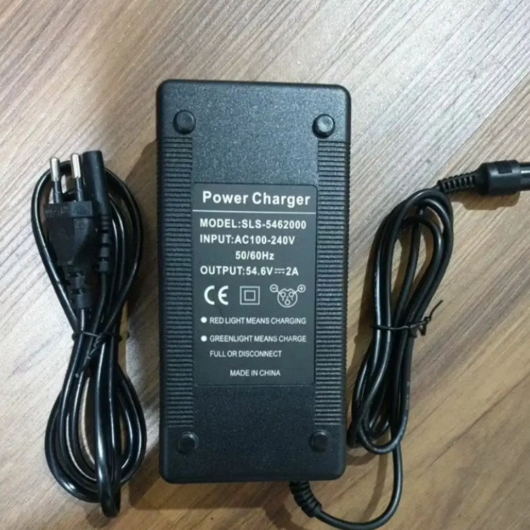 Charger Elektrik Skuter Listrik 54.6V 2A Original KugooM4 / Inokim Batere 48V Motor 500-1000 Watt