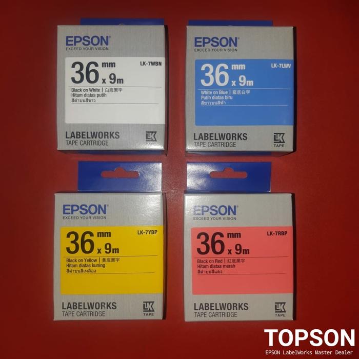 Gambar Epson 36mm Tape Cartridge for Epson labelWorks Printer dari Topson_NEW Kota Administrasi Jakarta Pusat Tokopedia