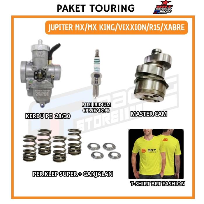 Gambar Paket Touring 1 Jupiter MX Karbu PE - Master Cam - Per Klep Super BRT - KARBU PE, 28 dari BRT GPRacing Store Kab. Bogor Tokopedia