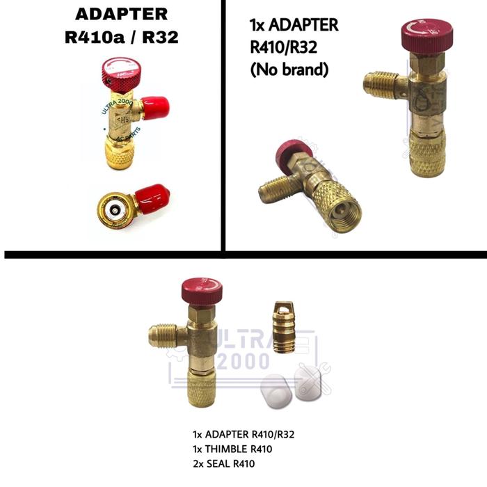 Jual Adapter Nepel R410 R32 / CHARGING VALVE CONNECTOR / CONVERTER ...