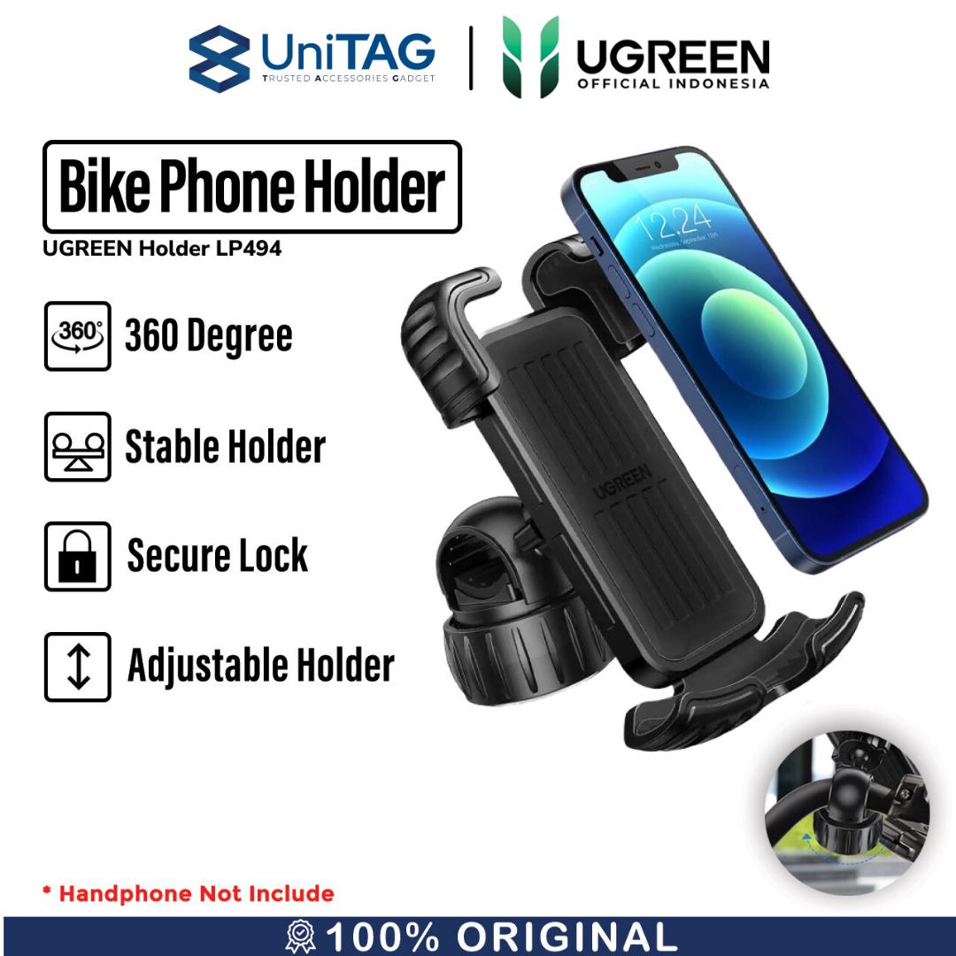 UGREEN Bicycle Holder Universal Bike Phone Holder Mount - Black LP494 60548-1