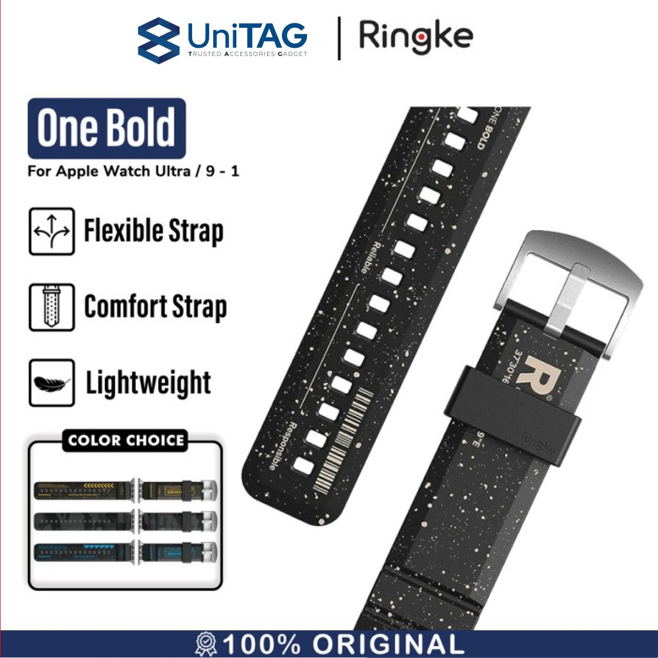 Strap Apple Watch Ultra 2 9/8 49/45/44mm Rubber One Bold Slicone Band