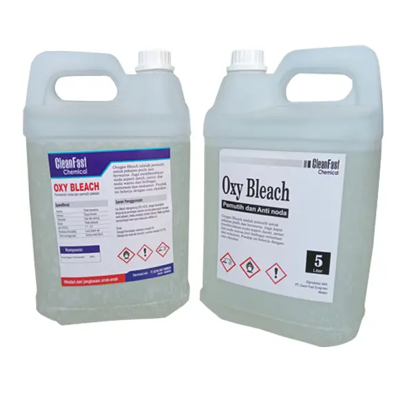 Gambar OXY BLEACH - Pemutih dan Pencerah Pakaian Anti Noda Darah Jamur dan Oda Warna - 5 Liter & 20 Liter - Serba Guna untuk Laundry dari Clean Fast Chemical Kota Medan 4 Tokopedia