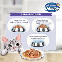 Gambar Deli-Joy Makanan Kucing Basah Pouch Adult Tuna Topping Teri 60g dari UNICHARM PET SHOP Kab. Tangerang 5 Tokopedia