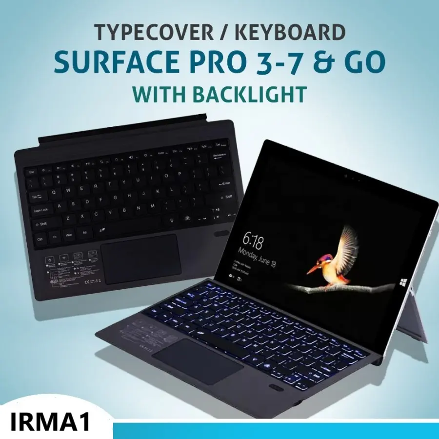 Surface Pro Keyboard Microsoft Surface PRO 3 4 5 6 7 7+ type cover case typecover sarung pelindung surface microsoft laptop keypad