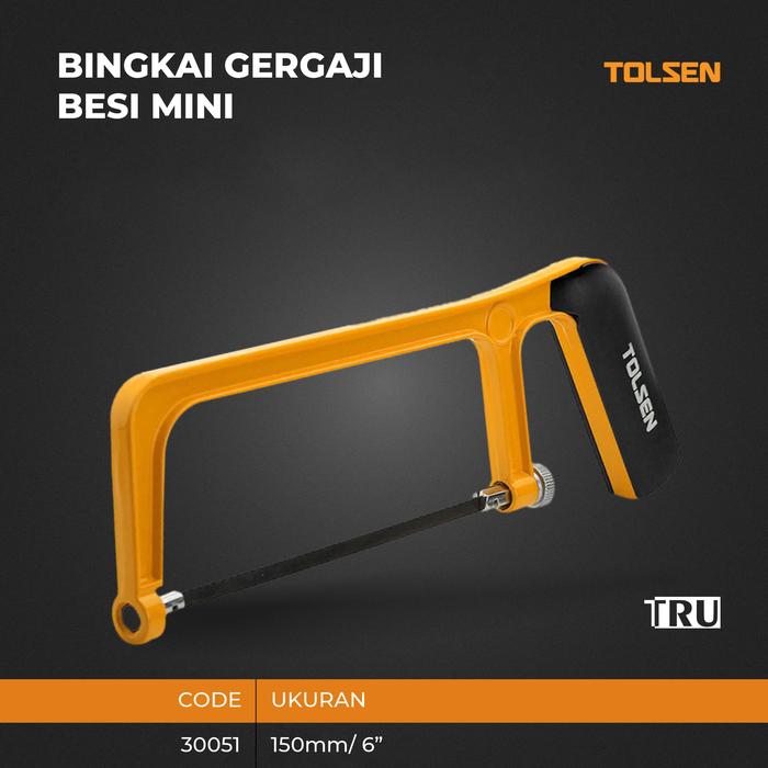Gambar Bingkai Gergaji Besi Mini Hack saw Gergaji Besi Utility Hacksaw Mini Hacksaw Frame 6" TOLSEN dari Truteknik Kota Tangerang Tokopedia