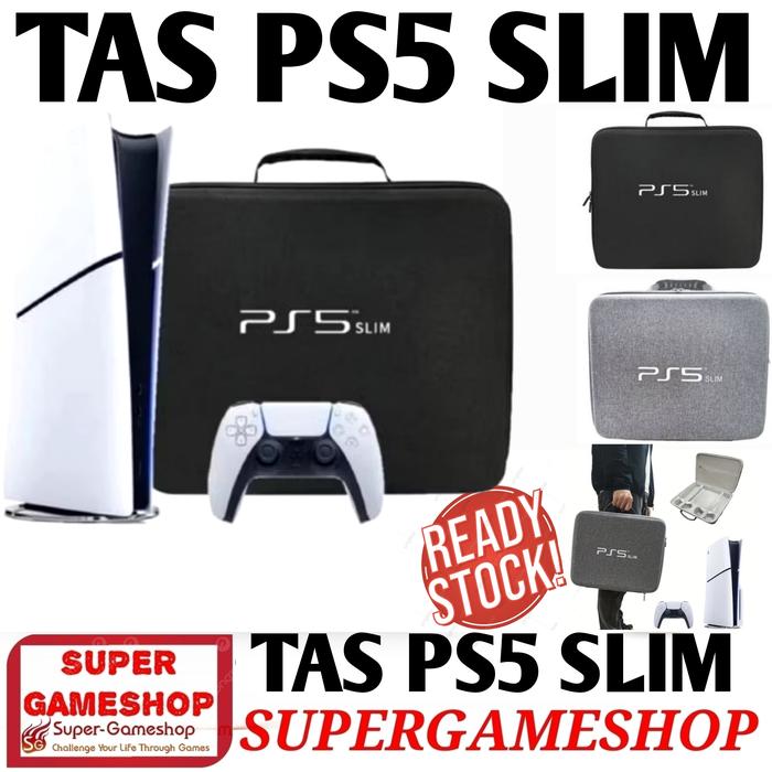 Gambar Tas PS5 Slim  Storage Bag PS5 Slim Travel Case PS5 Slim - Hitam dari Super-Gameshop.id Kota Administrasi Jakarta Pusat Tokopedia