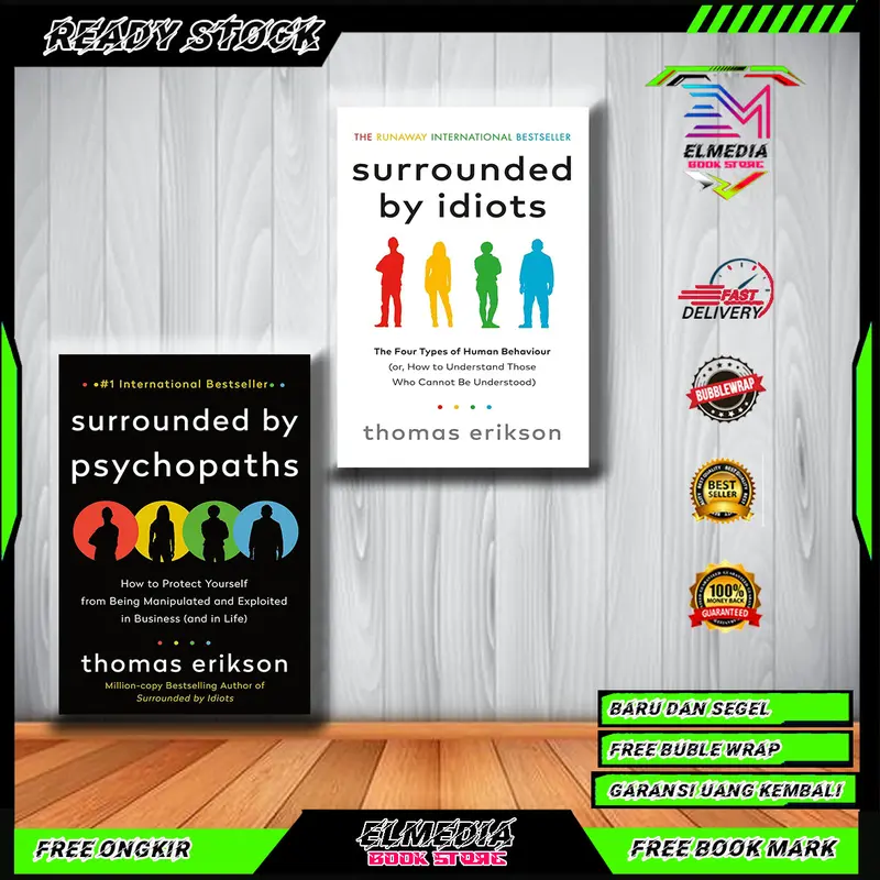 Buku ( paket ) Surrounded by Idiots dan Surrounded by Psychopaths ( English / Indonesia ) 0