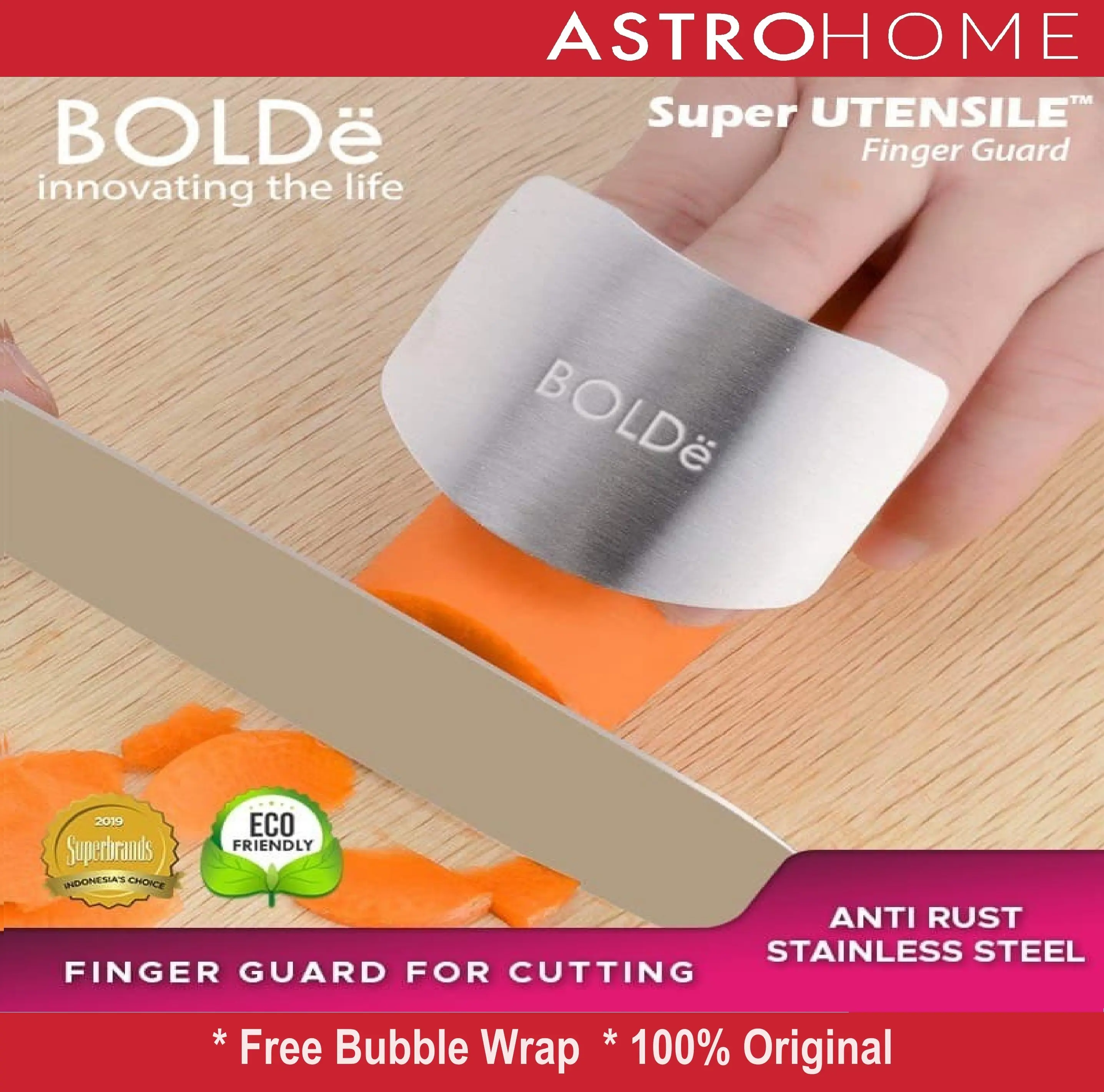 Pelindung Pengaman Jari BOLDe Super Utensile Finger Guard Stainless Steel Anti Karat