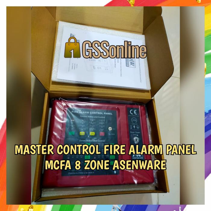 Jual MASTER CONTROL FIRE ALARM PANEL MCFA 8 ZONE CFP 2166-8C ASENWARE ...